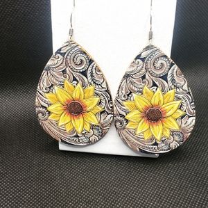 Sunflower earrings